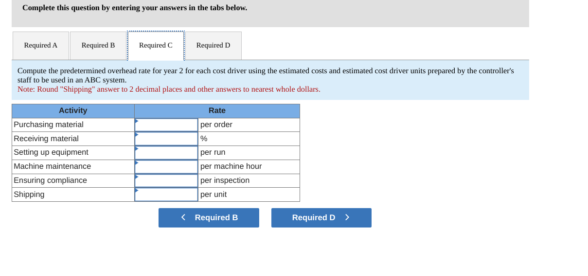 labor-hours as the allocation base and the predetermined rate computed in requirement