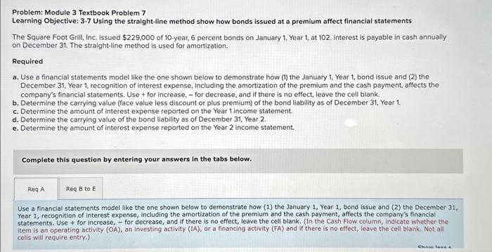 Problem: Module 3 Textbook Problem 7 Learning Objective: 3-7 Using the straight-line