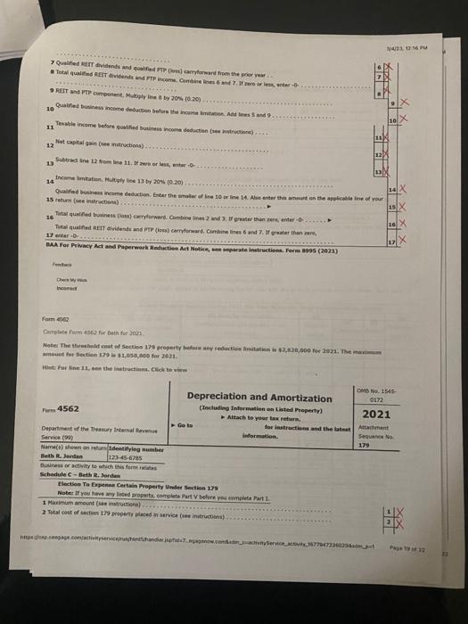br a camputericed tax return service. On Fobeuary 8, 2021, 6eth bought