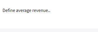  Define average revenue