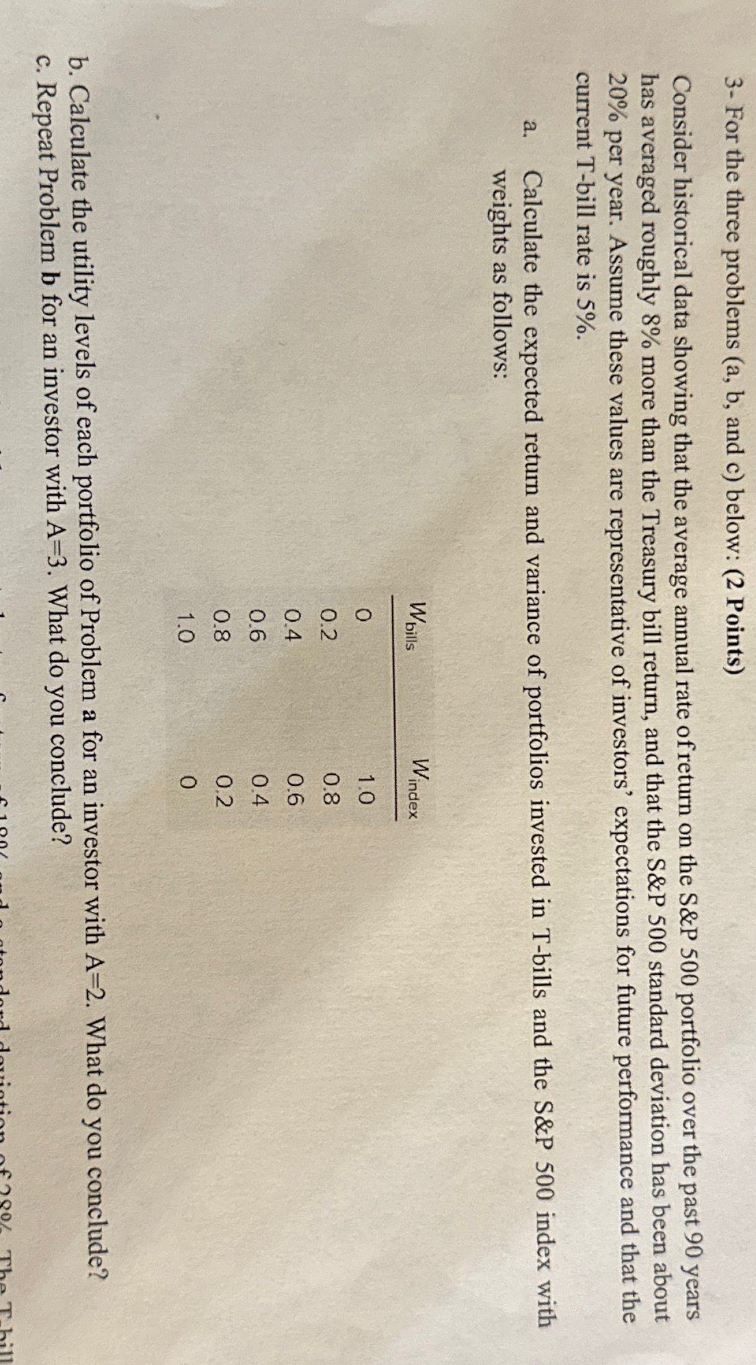  3-For the three problems (a, b, and c) below: (2 Points)