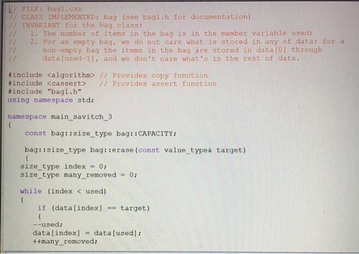 is to reinforce implementation ofcontainer class concepts in C++. Specifically, the assignment