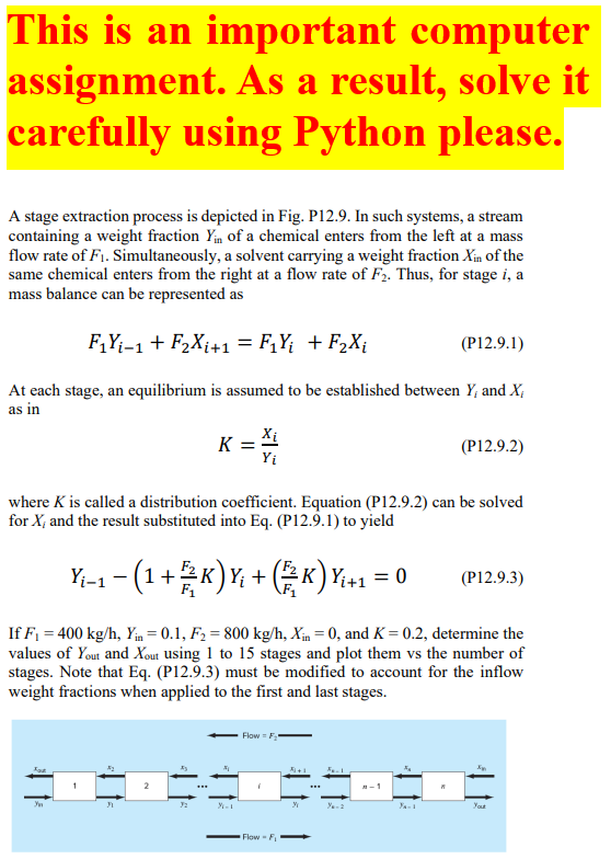  This is an important computer assignment. As a result, solve it