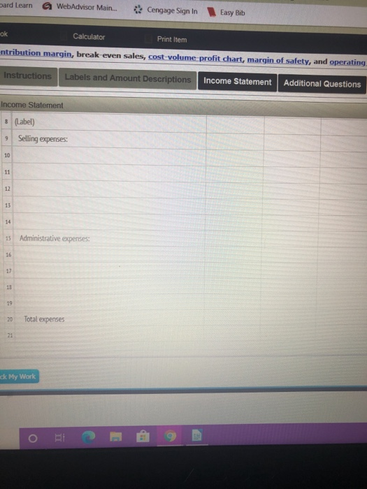 were asked to submit estimates of the costs for their departments during