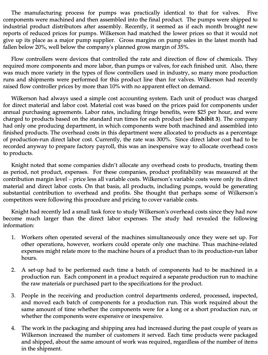 production and operating statistics provided in Exhibit 4, calculate new overhead application