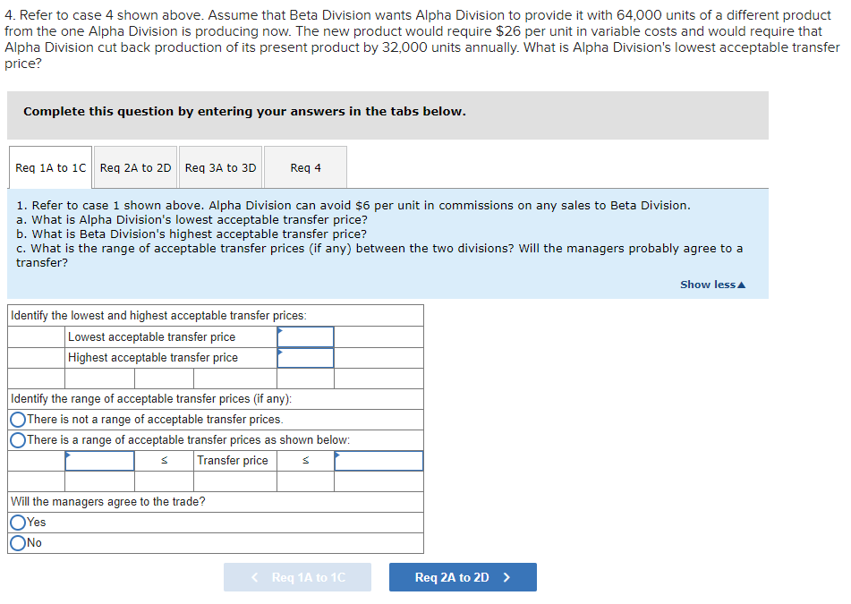same company. The managers of both divisions are evaluated based on their