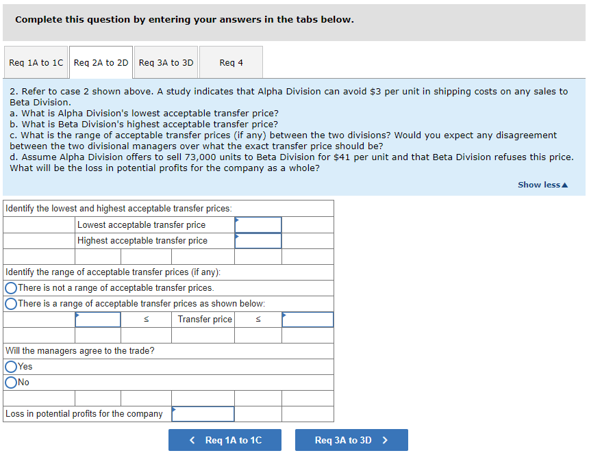 own division's return on investment (ROI). Assume the following information relative to