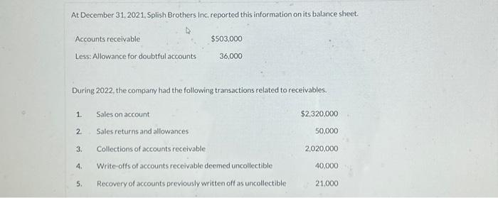  4. 5. (To reverse account previously written off.) (To record the