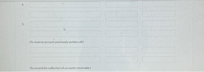 these five transactions. Assume that no cash discounts were taken on the
