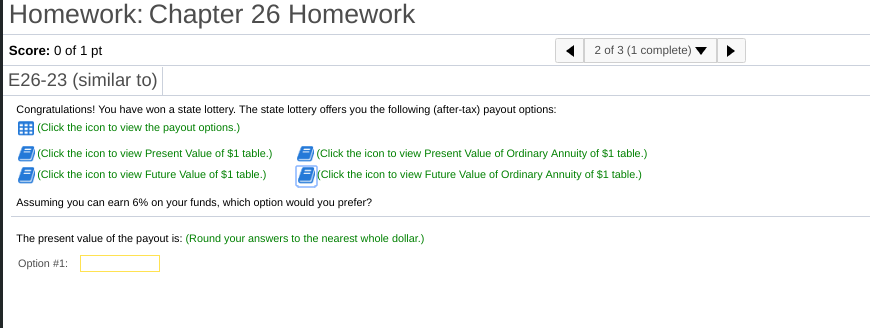 to the nearest whole dollar.) THANK YOU SO MUCH! iData Table Option