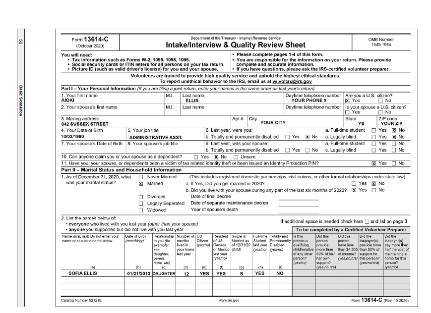 is not possible. OB. Aioki does not have an overpayment on her