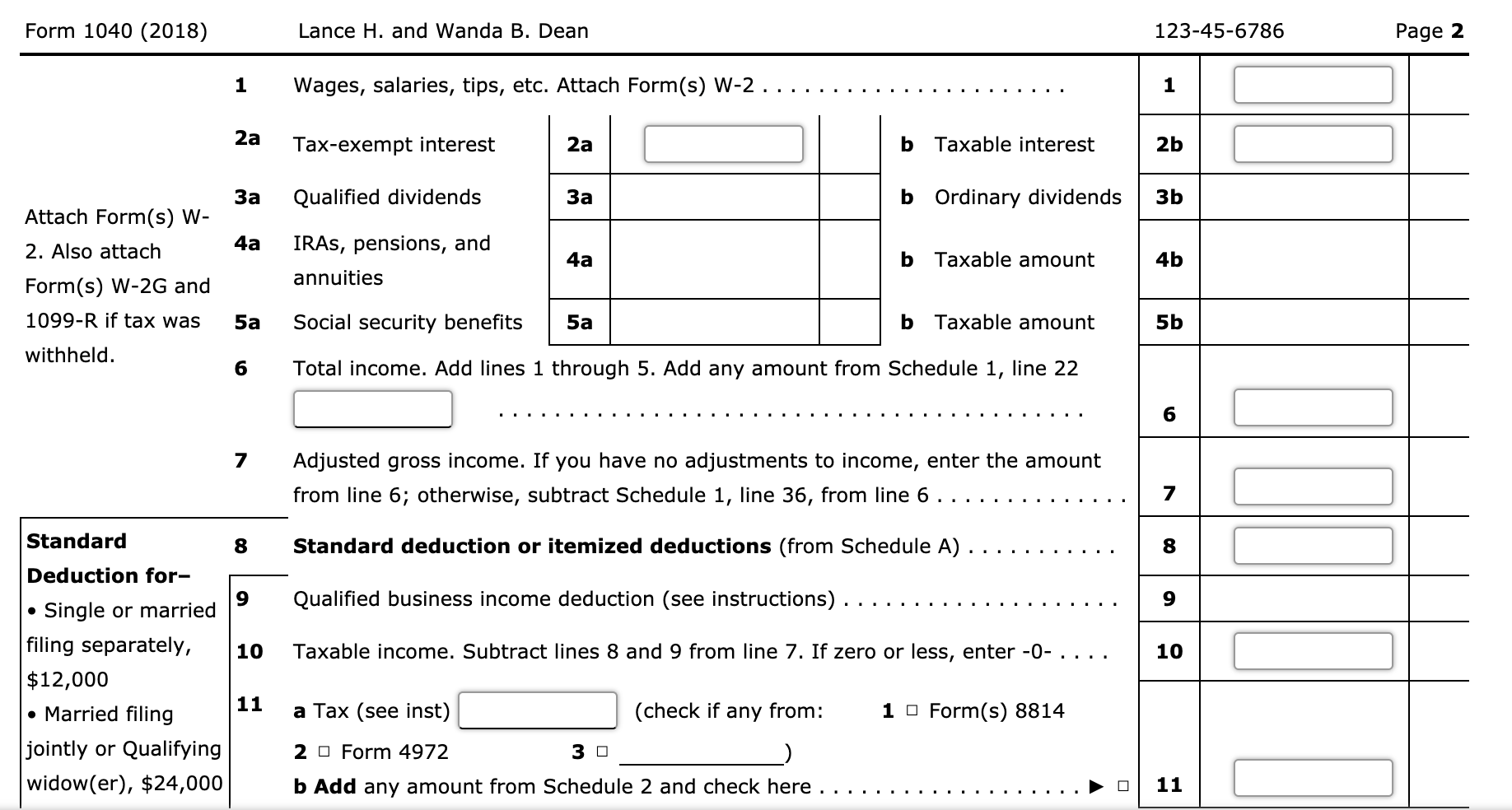 Salaries ($60,000 for Lance, $41,000 for Wanda) $101,000 Interest income- City of