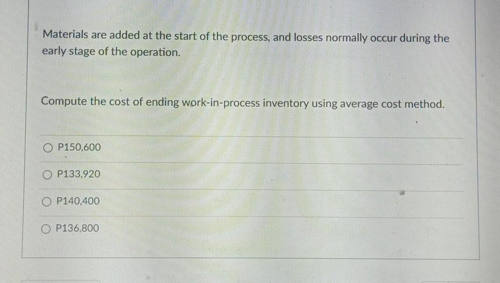 two departments. The production data for Department B for August 2019 follows: