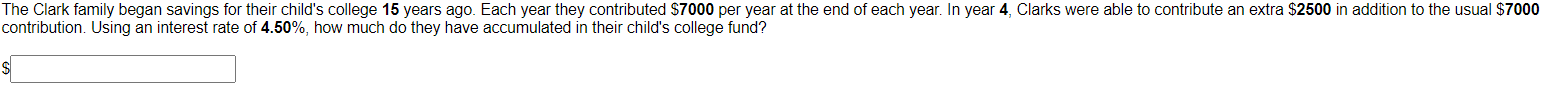 ontribution. Using an interest rate of 4.50%, how much do they