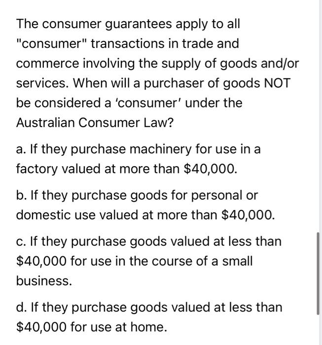 NOT a necessary element for establishing misleading and deceptive conduct? a. The