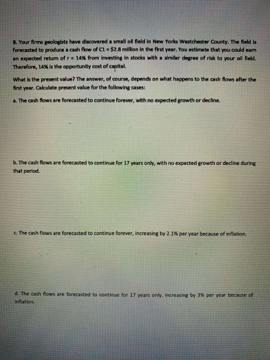 please don't use Excel to solve this problem and show all steps.