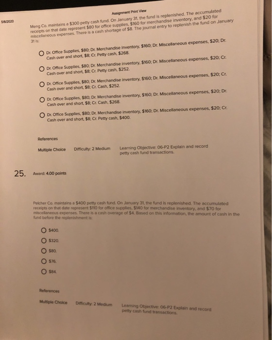 expenses. $127 for merchandise inventory, and $12 for miscellaneous expenses. The fund