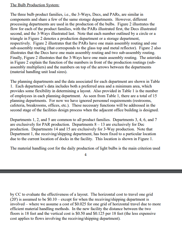 facility using the information given (this is all the information that i