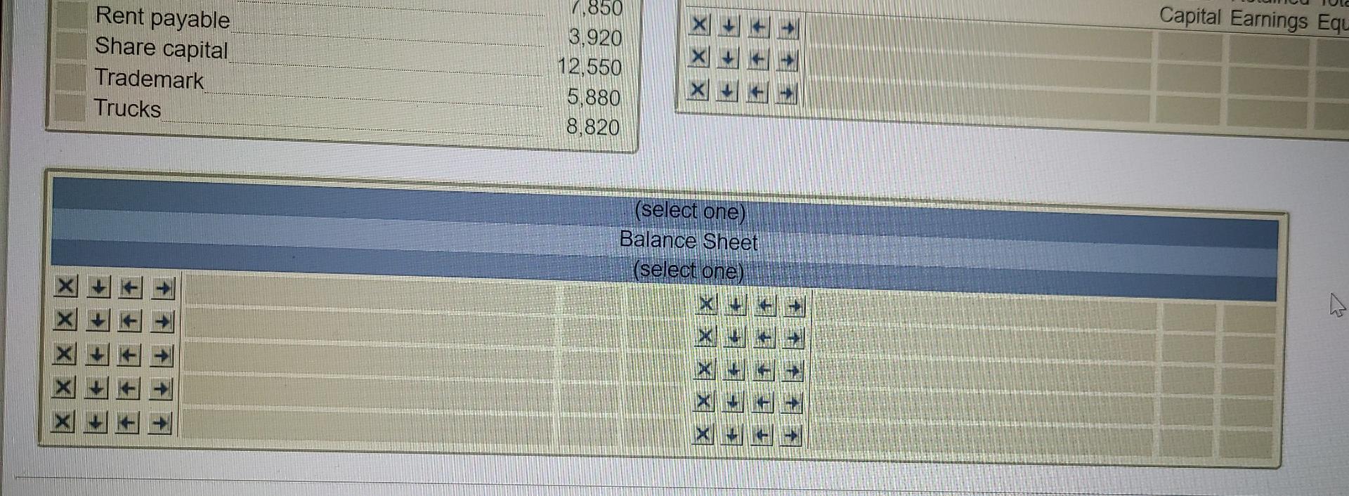 Use this information to prepare the following: a. Income statement for the