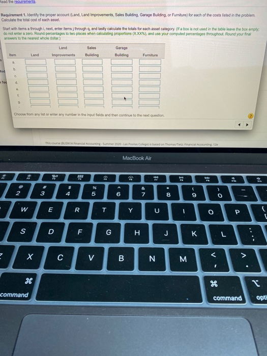 Bad the requirements ith residual values of 1 $ 360 000 8.000