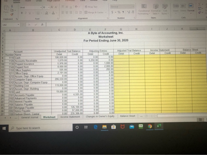 market value of 01 $44,370.00 in his new business, Byte of Accounting