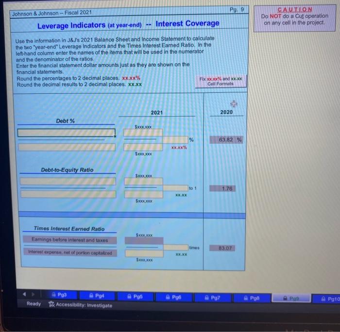 1) JOHNSON \& JOHNSON AND SUBSIDIARIES CONSOLIDATED STATEMENTS OF EQUITY (Dollars in