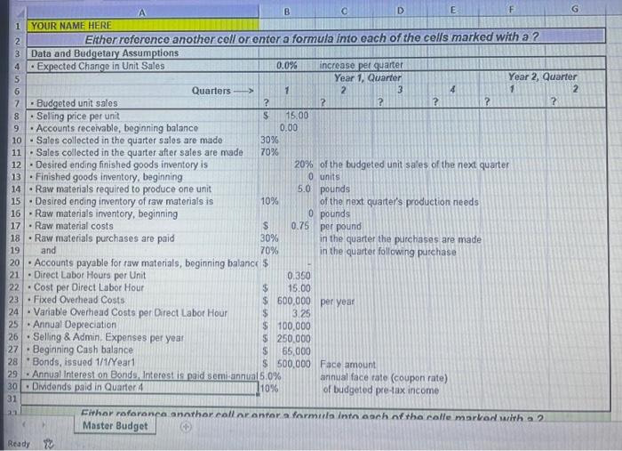 calculated amounts. Other than dividing by the numeral 4 to convert an