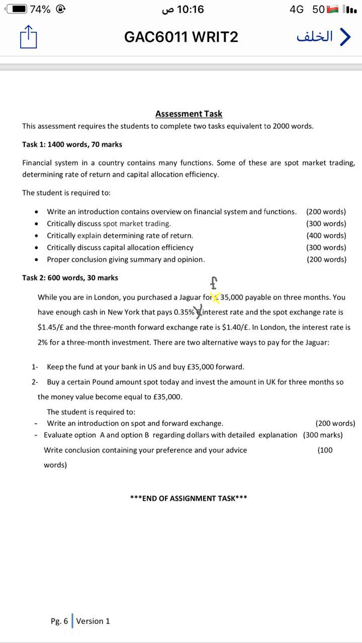 Hi. Kindly Answer the first task as required in the attachment and