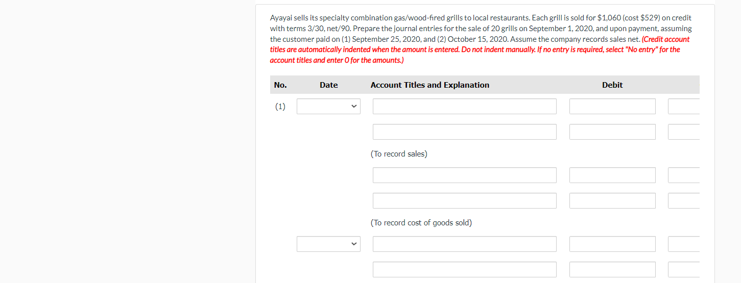 patio grilling stations. Respond to the requirements related to the following independent