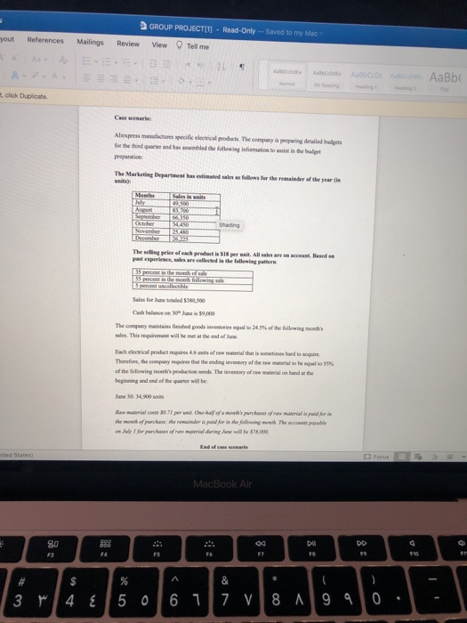  V GROUP PROJECT[U] - Read-Only-Saved to my Mac yout References Mailings