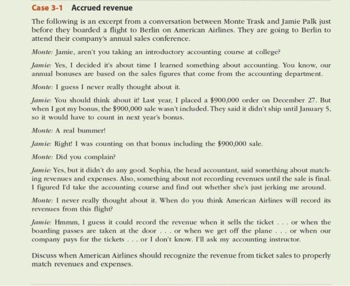  The following is an except from a conversation between Monte Trask