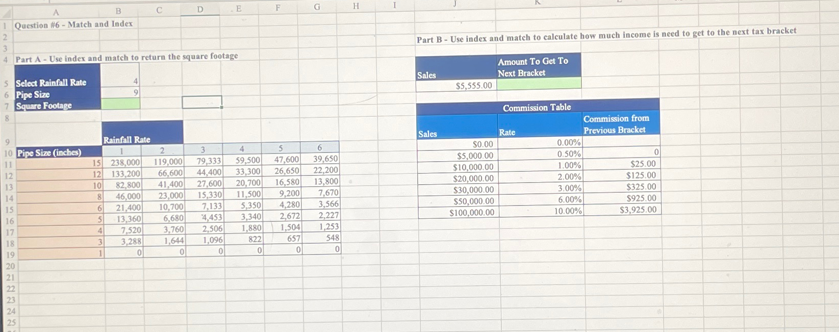  Please help me answer both parts on excel! 