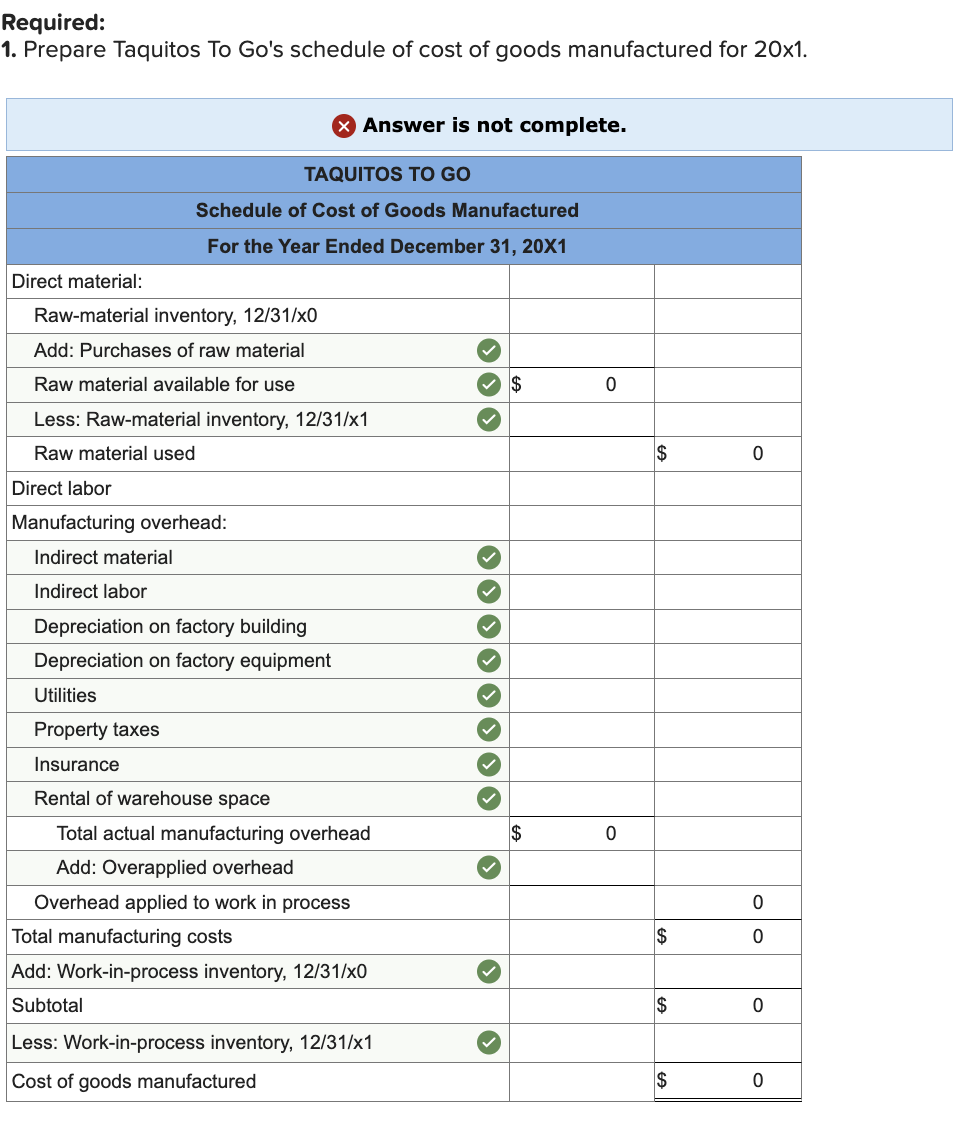 a chart that resembles the picture. Answers in bold. With the steps.