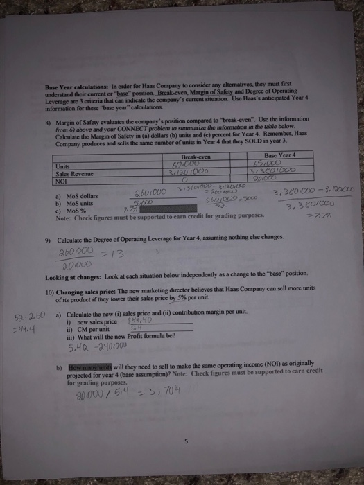 not sure if i am doing it right. thanks! e) If Haas