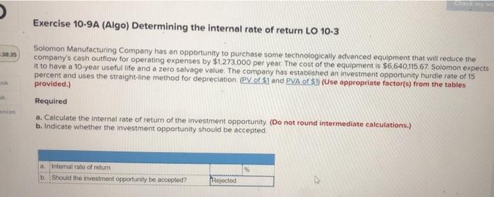 my part B is right just need help with part A Exercise