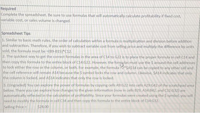  please help accounting! Required Complete the spreadsheet. Be sure to use