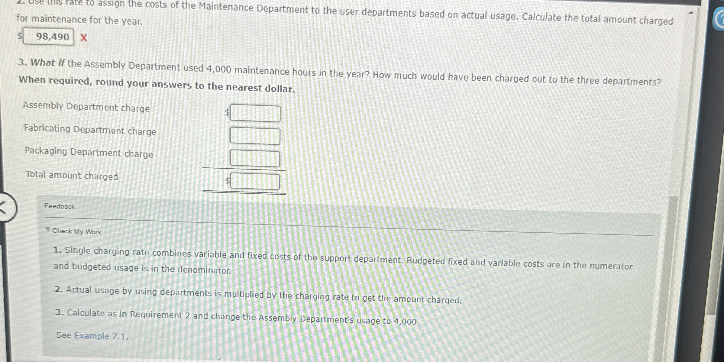  Calculating and Using a Single Charging Rate The expected costs for