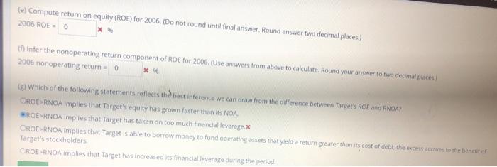 Target Corporation follow. Income Statement For Fiscal Years Ended (5 millions) 2006