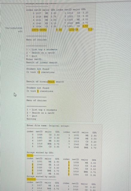 const string major[], const double GPA[],const int max, const int cnt); int