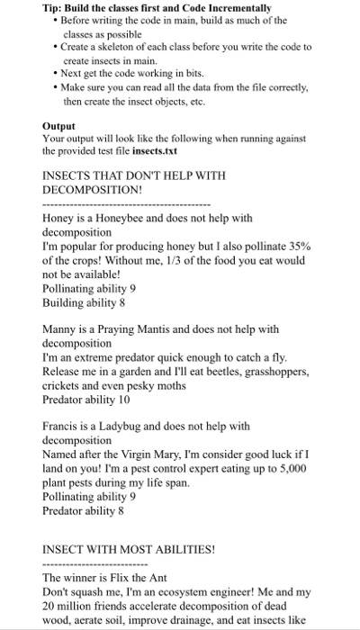 N N Y Specifications 1. Create a Java class called LastNameFirstName Assignment3