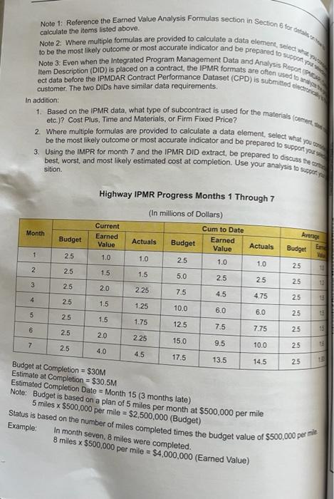 and answers only. Thanks. PROJECT PERFORMANCE ANALYSIS CASE STUDY 13.1 way Project