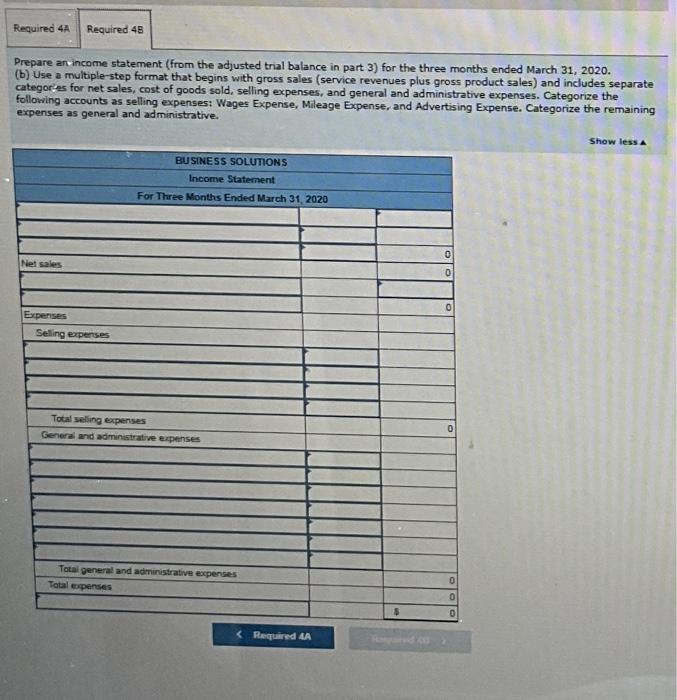 of accounts includes the account number used for each account and any