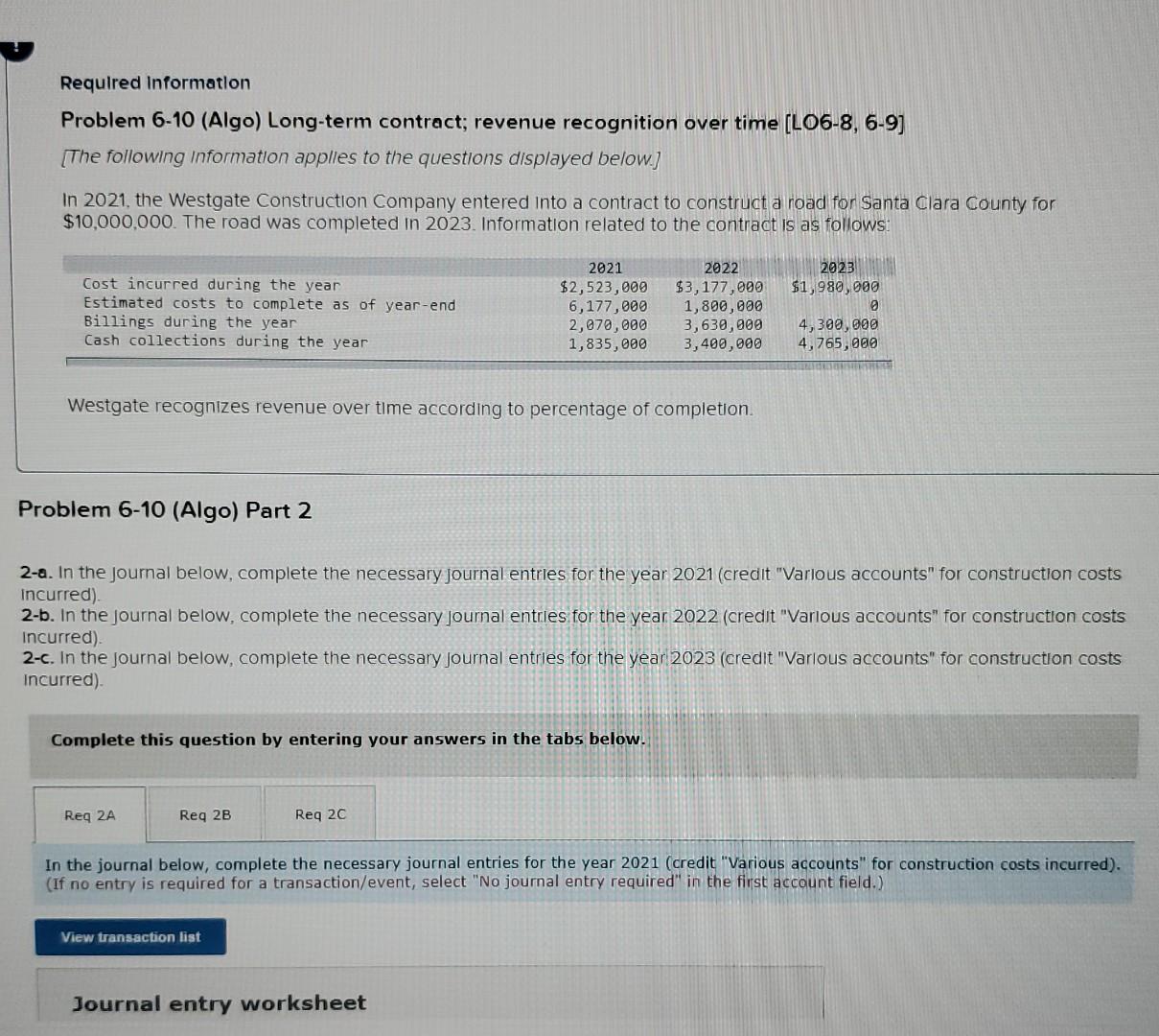 I need help on all 3 pleasee! Required Information Problem 6-10