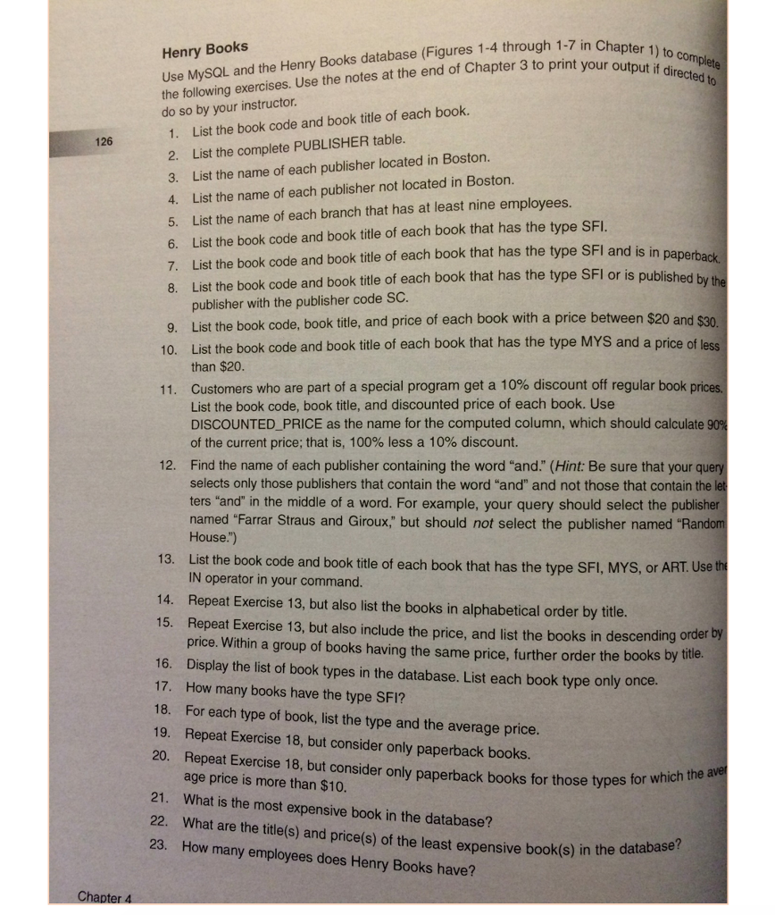 Database: Problem 2 (p.125) QUESTION 3 1. Alexamara Marina Group Database: Problem