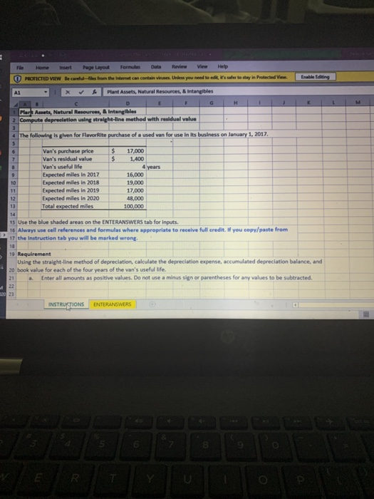 Start Protected View Home File Page Layout Data Review View O PROTECTED