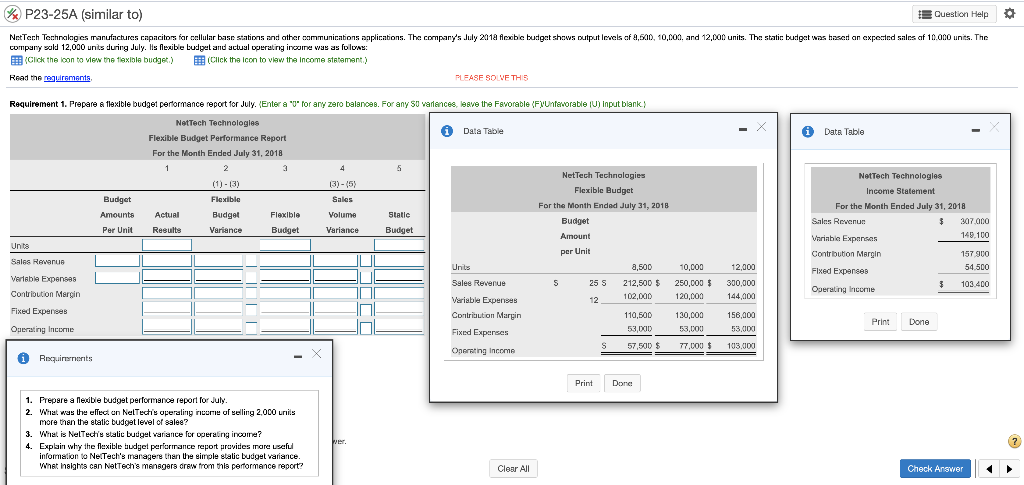 Margin 100,800 Fixed Expenses 51,000 49,800 Operating Income $ Print Done Requirements