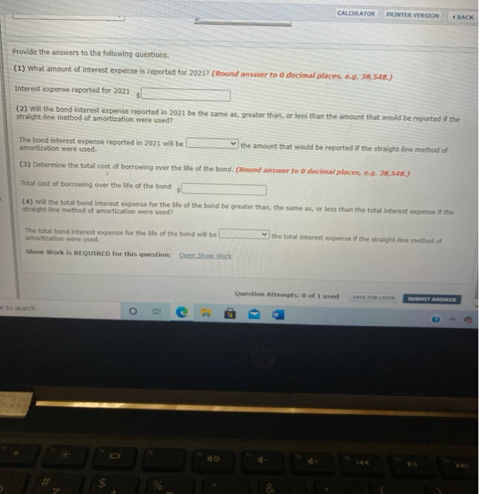 $4,018,560, a yield of 12%. Sheffield uses the effective interest method to