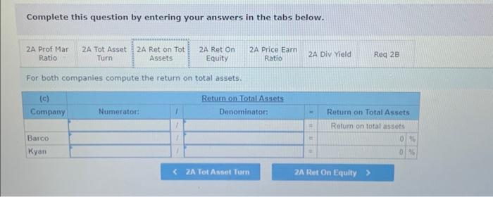tabs below. Assuming that share and each company's stock can be purchased