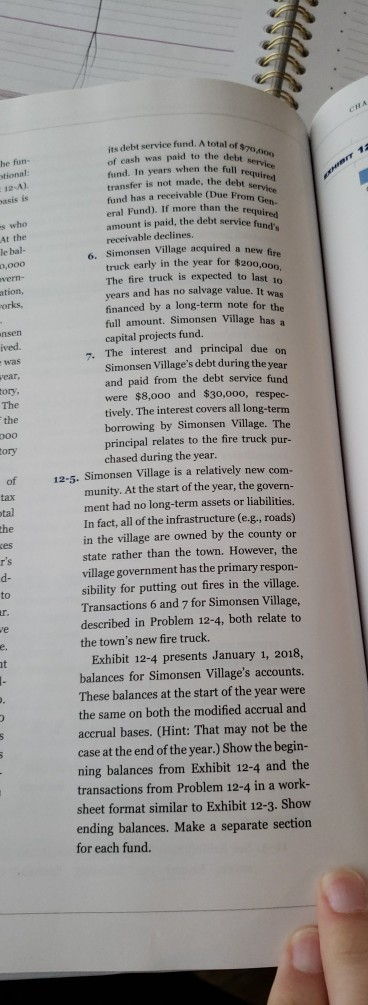 activities, and a governmental funds balance sheet and statement of rev- enues,