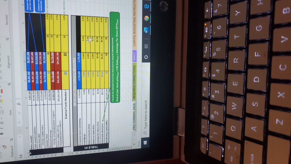 FUNDS NEEDED (EFN) (Must include the minus sign if EFN is a